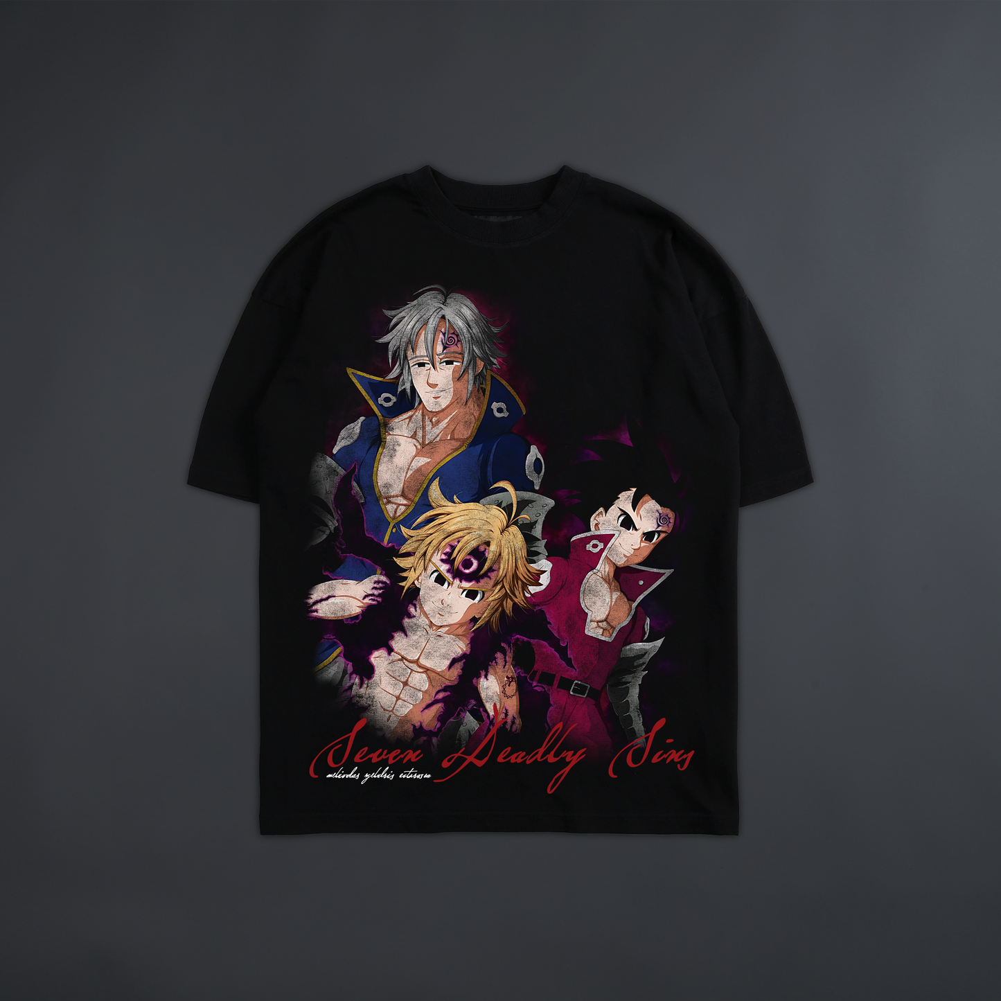 TEN COMMANDMENTS 'LIMITED' OVERSIZED TEE IN BLACK