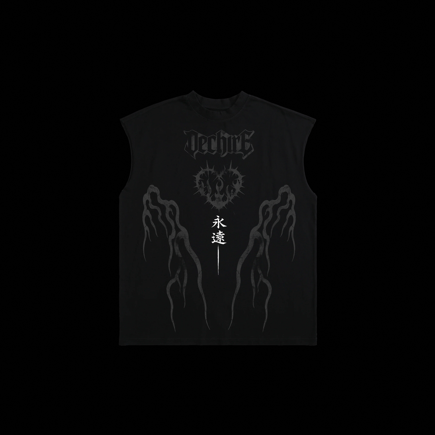 TRIAL BY FIRE 'LIMITED' MUSCLE TEE IN BLACK
