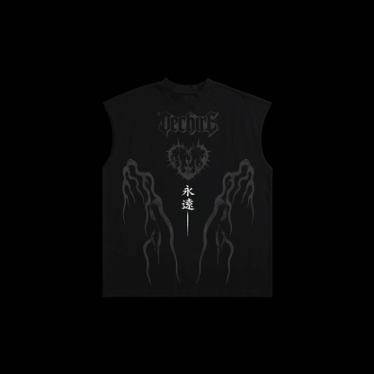TRIAL BY FIRE 'LIMITED' MUSCLE TEE IN BLACK