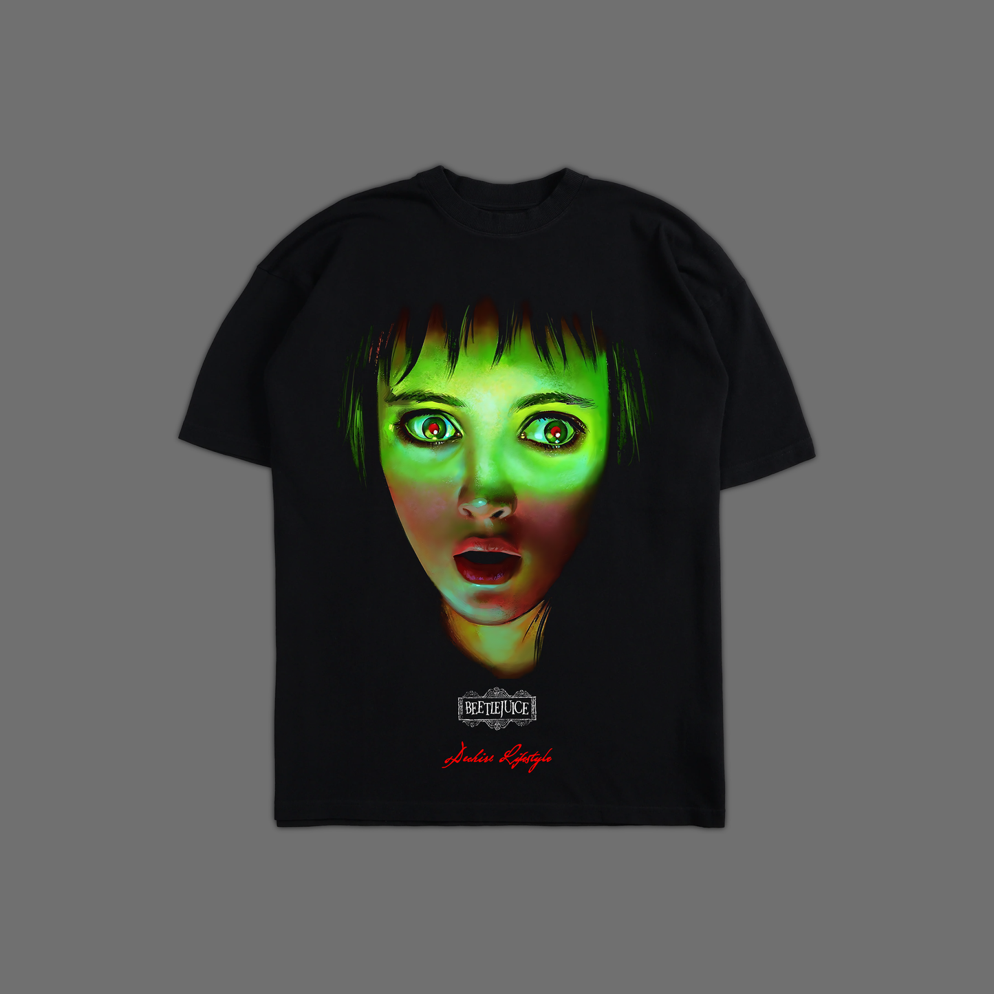 BEETLEJUICE 'LIMITED' OVERSIZED TEE IN BLACK