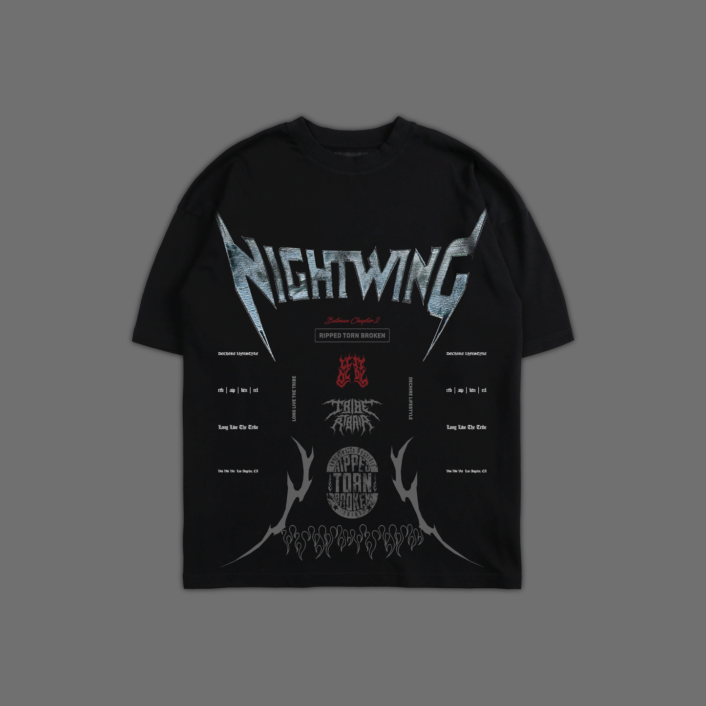 NIGHTWING 52 'LIMITED' OVERSIZED TEE IN BLACK