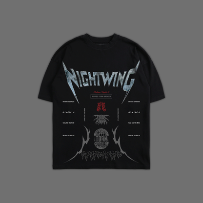 NIGHTWING 52 'LIMITED' OVERSIZED TEE IN BLACK