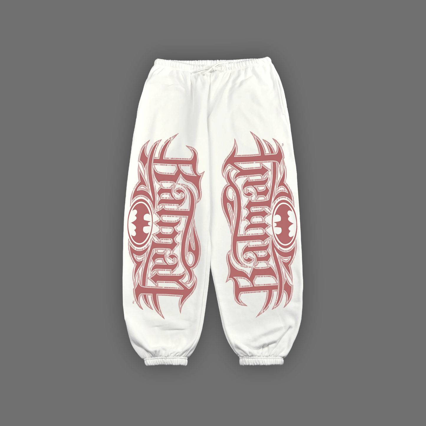 BATMAN CH.2 BAGGY PLUSH SWEATS IN MOON WHITE