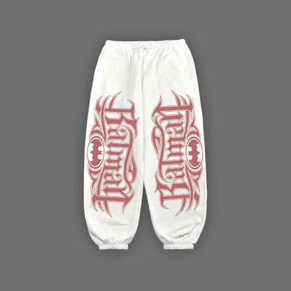 BATMAN CH.2 BAGGY PLUSH SWEATS IN MOON WHITE