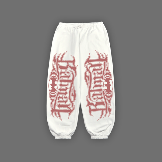 BATMAN CH.2 BAGGY PLUSH SWEATS IN MOON WHITE
