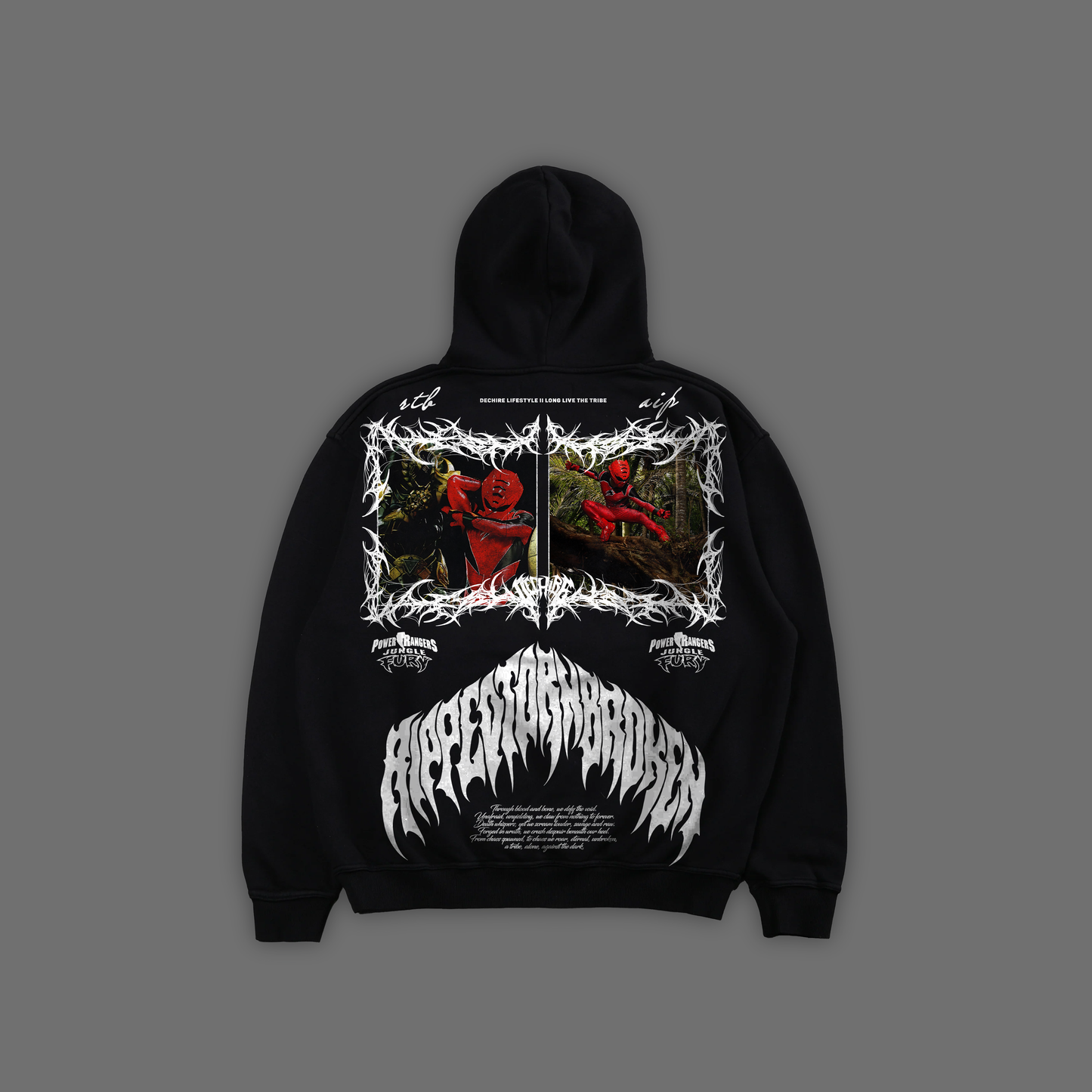 JUNGLE FURY || RED RANGER PULLOVER PLUSH HOODIE