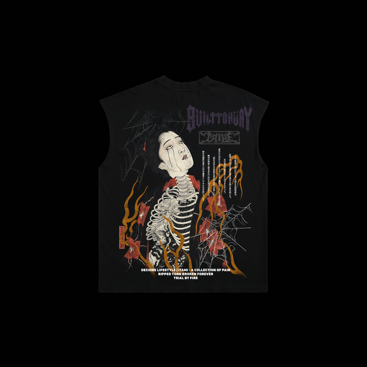 TRIAL BY FIRE 'LIMITED' MUSCLE TEE IN BLACK