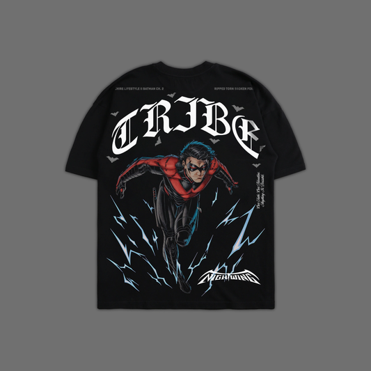 NIGHTWING 52 'LIMITED' OVERSIZED TEE IN BLACK