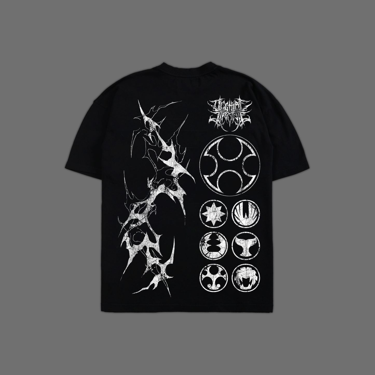 NINJA STORM || RED v. NAVY RANGER 'LIMITED' OVERSIZED TEE IN BLACK