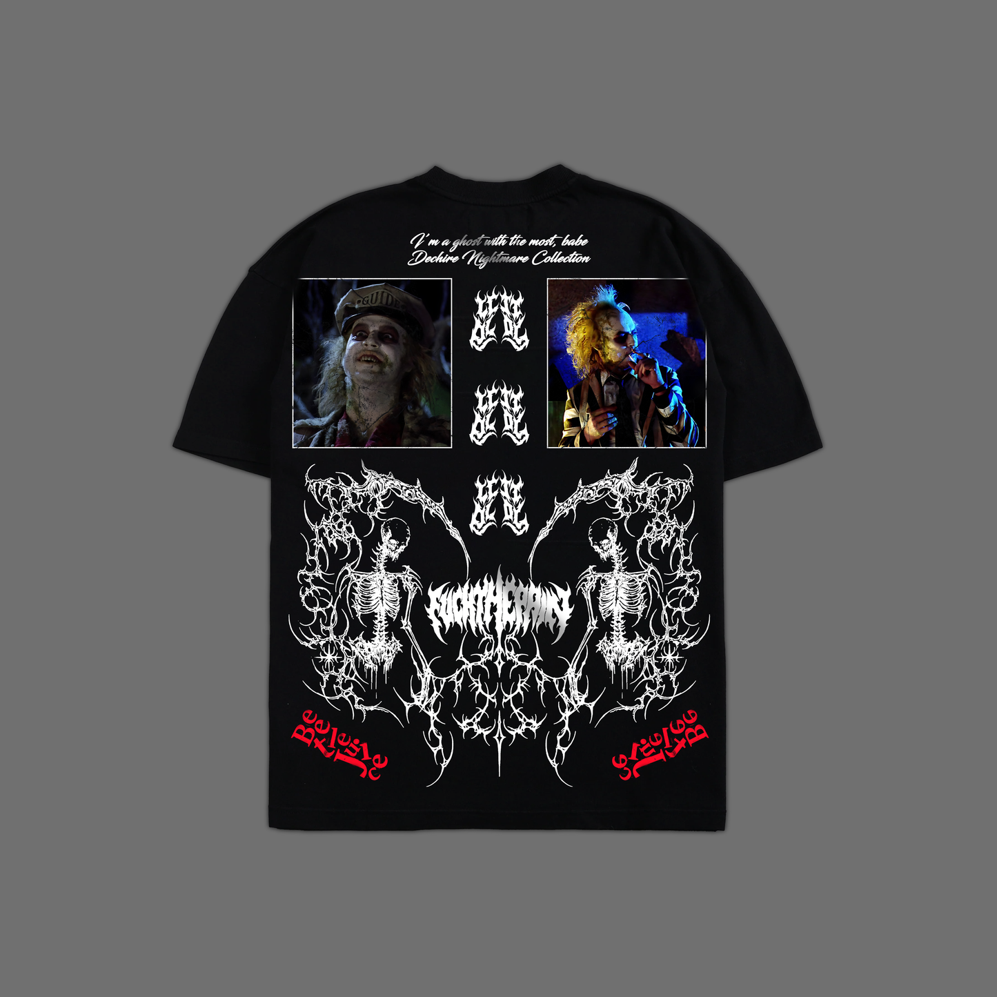 BEETLEJUICE 'LIMITED' OVERSIZED TEE IN BLACK