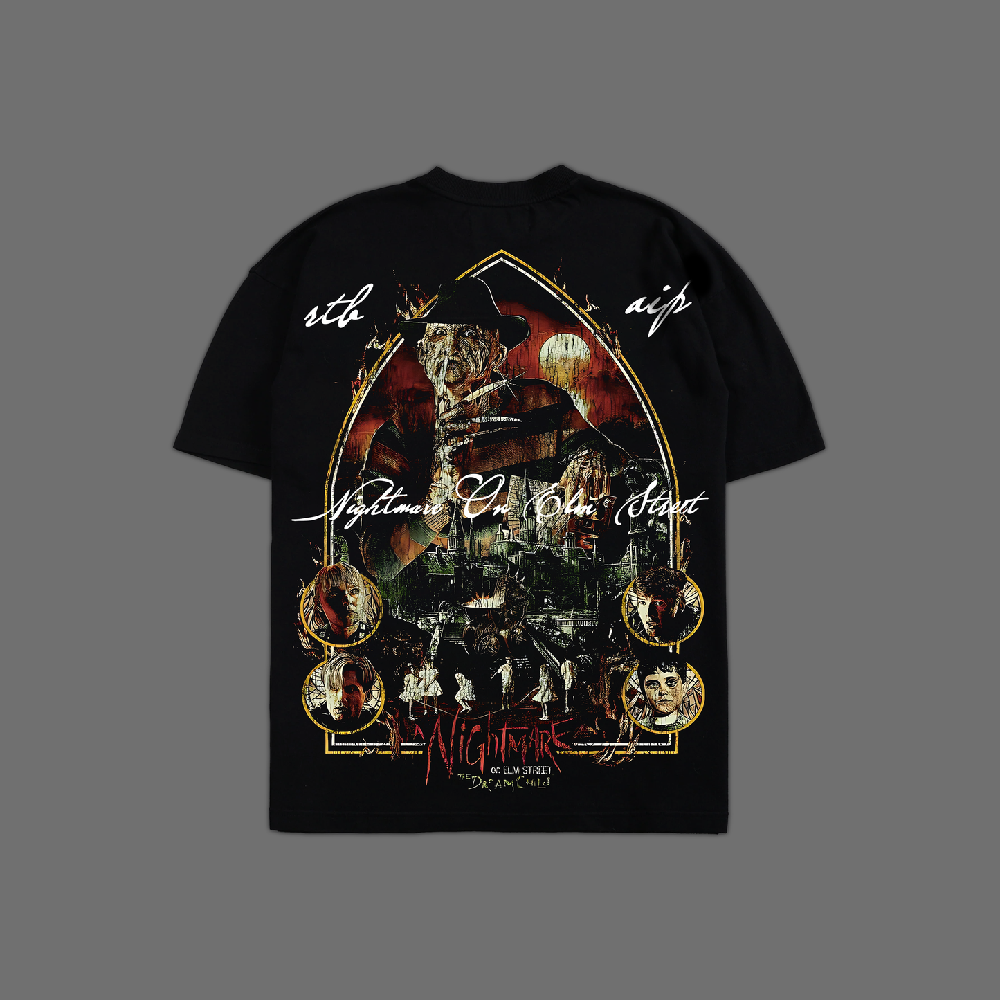 NIGHTMARE ON ELM ST. '1 OF 200' OVERSIZED TEE IN BLACK