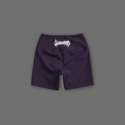 'dēmentō' DLFemme™ SEAMLESS MID-WAIST SHORTS IN PLUM