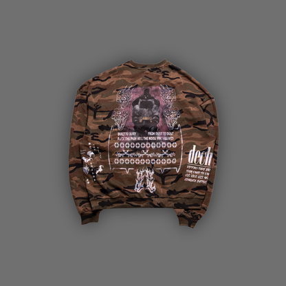 ABSOLUTE BATMAN '1 OF 50' HVYWT OVERSIZED CAMO CREWNECK