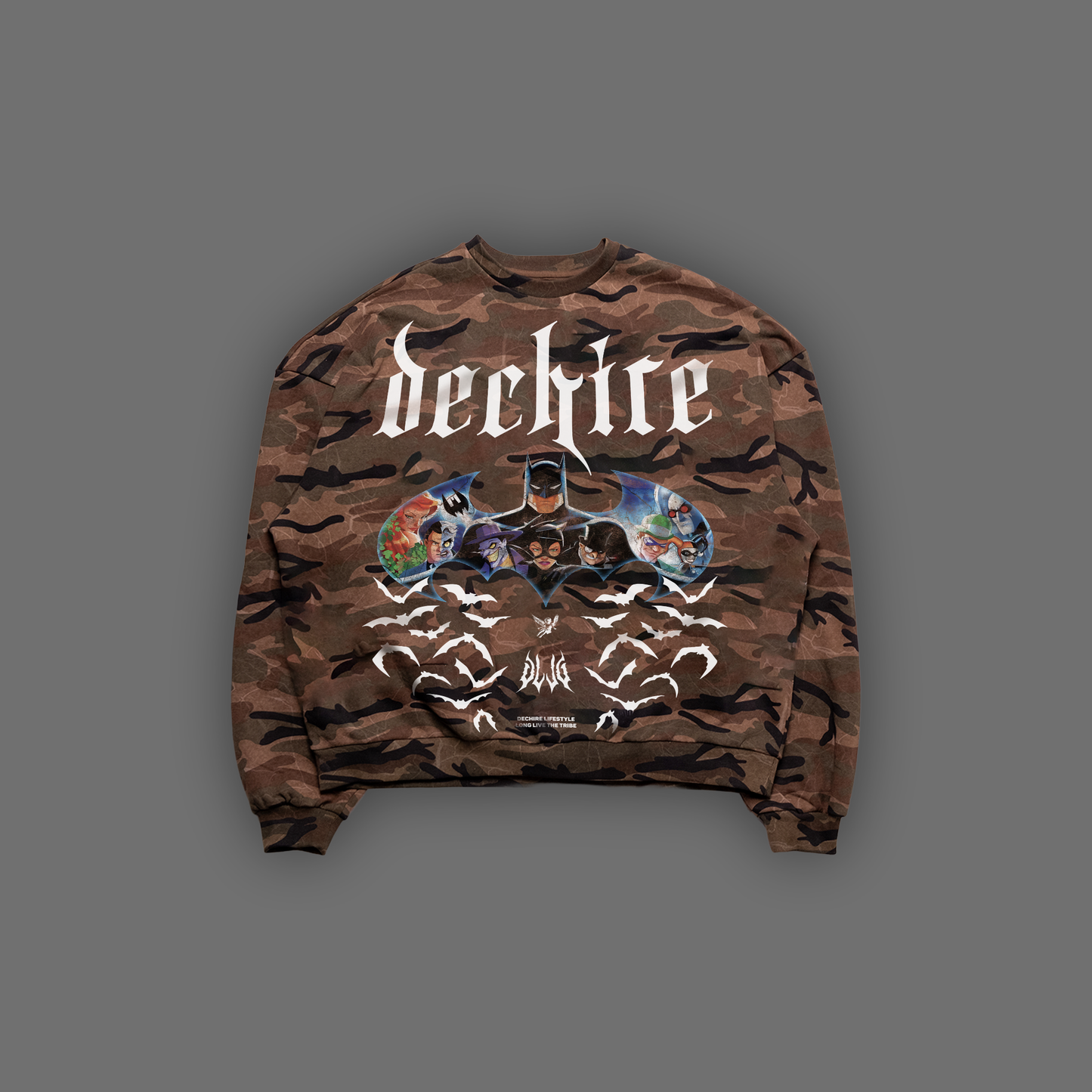 THE ANIMATED SERIES '1992 EDITION' HVYWT OVERSIZED CAMO CREWNECK