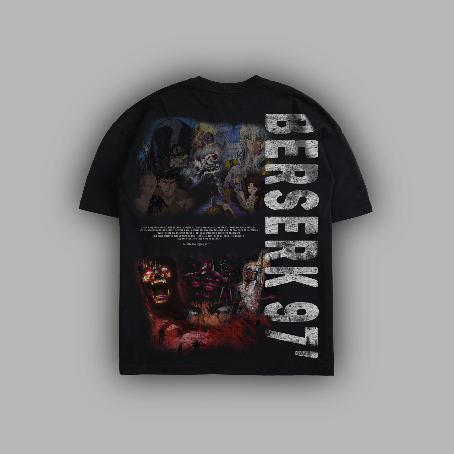 BERSERK 97' 'LIMITED' 6oz OVERSIZED TEE IN BLACK