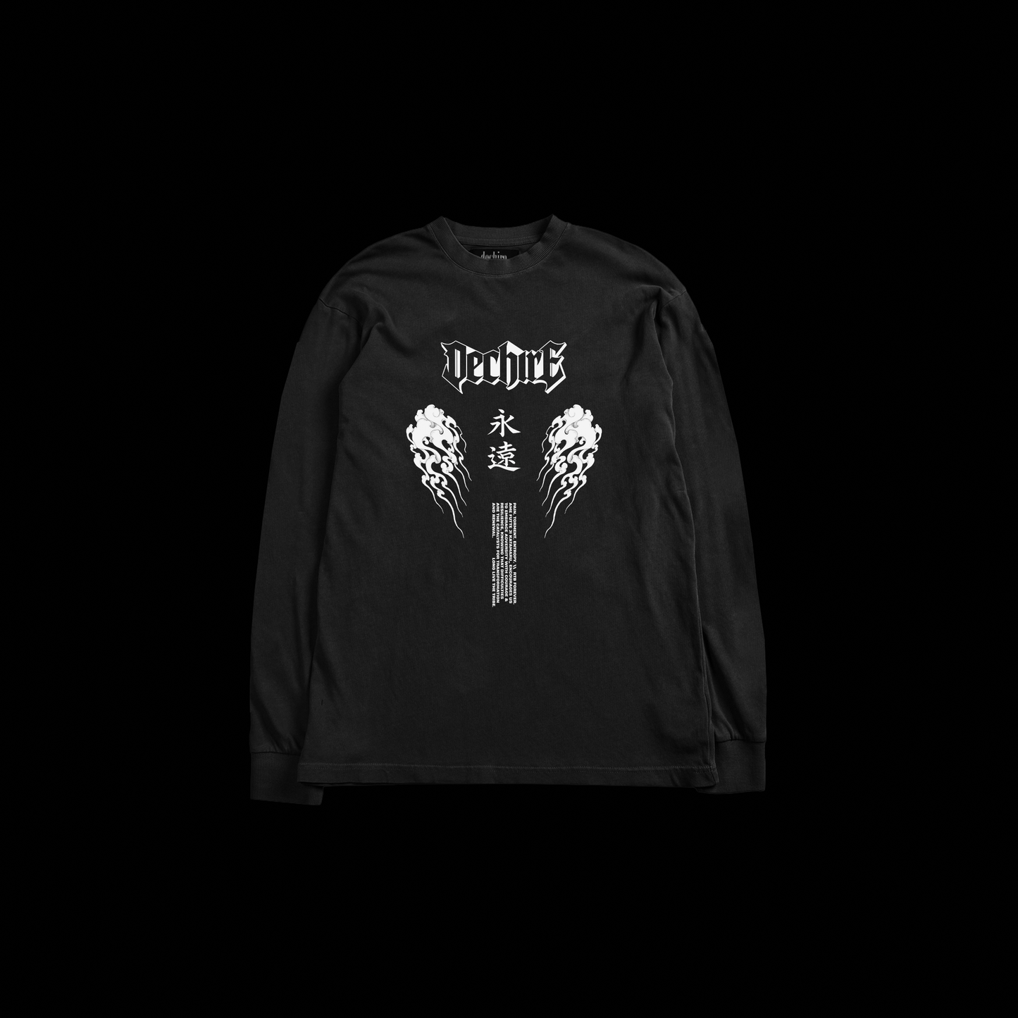 SWORD OF THE RONIN 'HVYWT' L/S TEE IN BLACK
