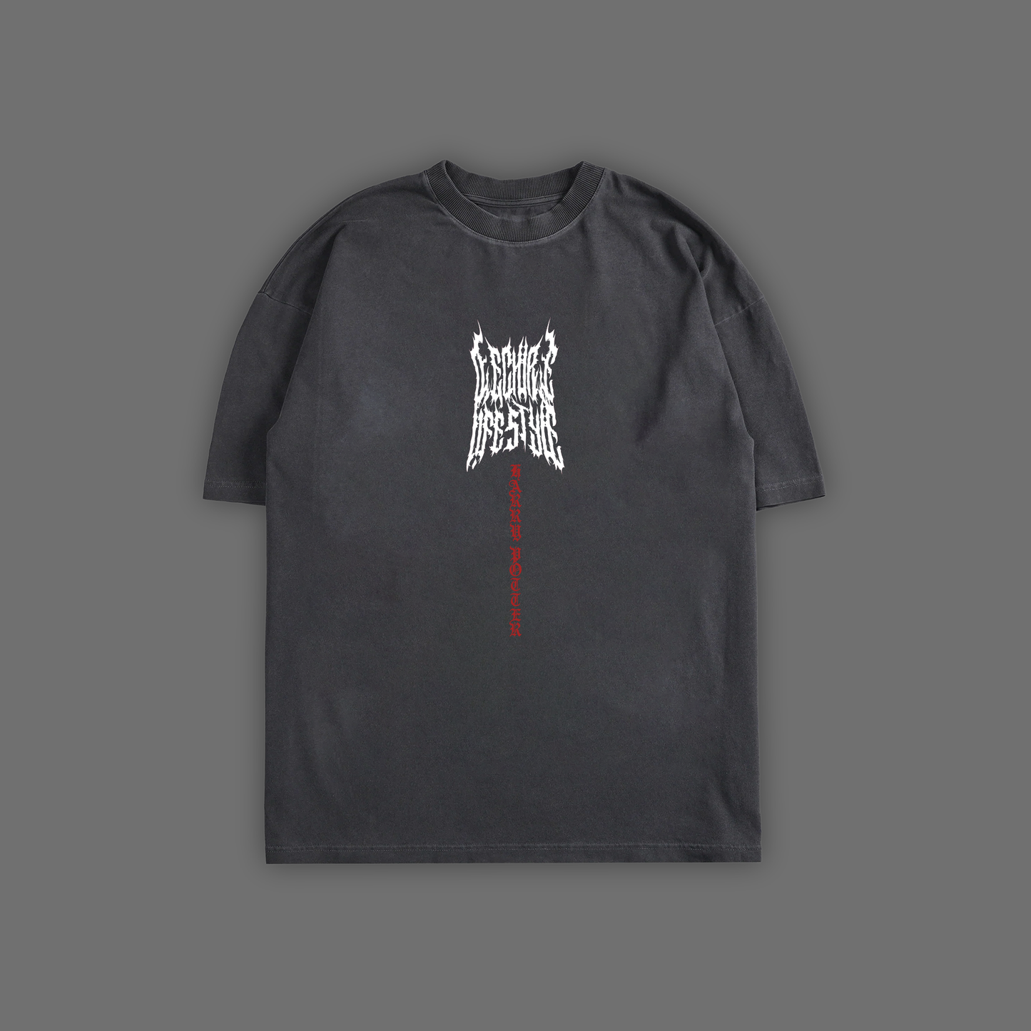DOBBY, A FREE ELF 'LIMITED' OVERSIZED TEE IN CHARCOAL