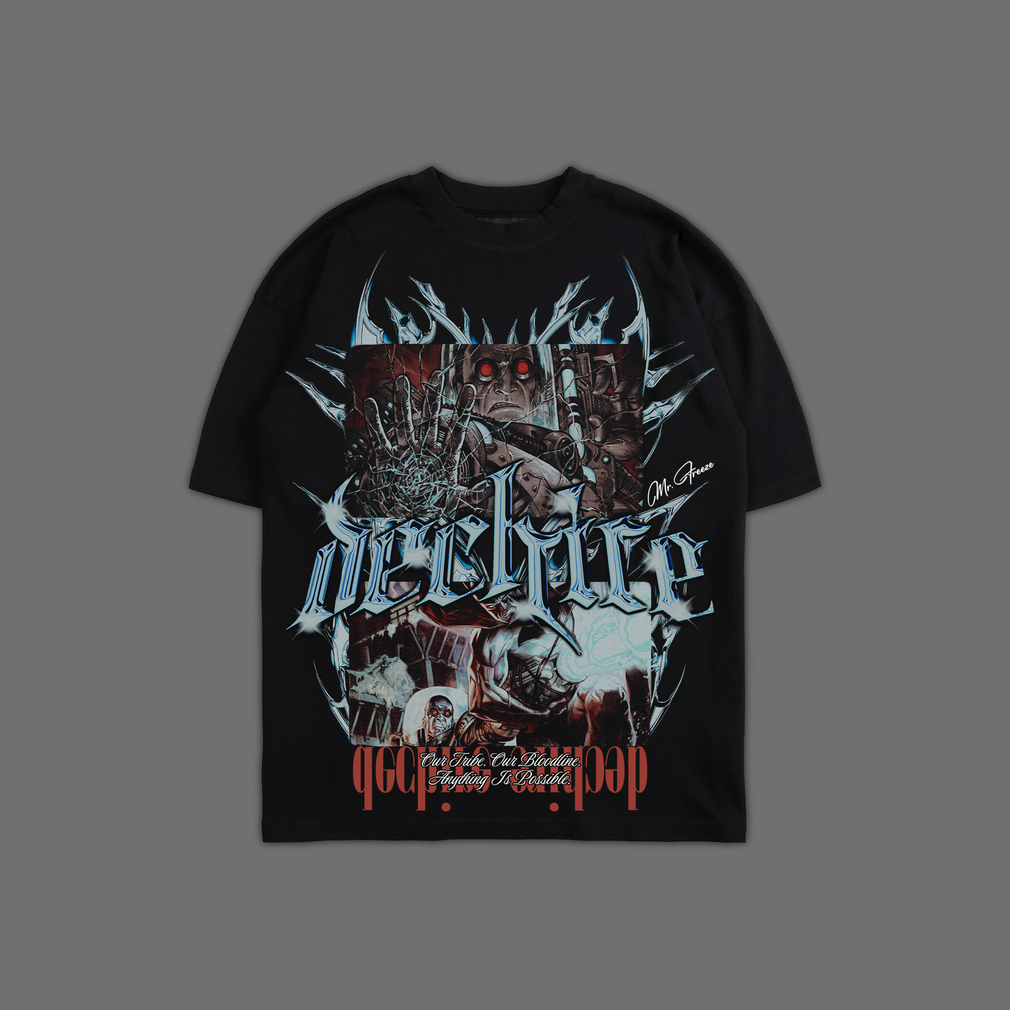 COLD, COLD HEARTS 'LIMITED' OVERSIZED TEE IN BLACK