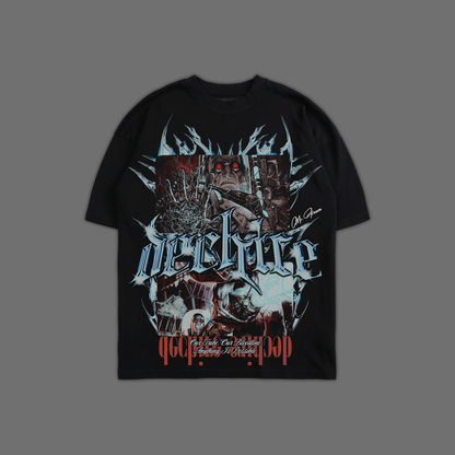 COLD, COLD HEARTS 'LIMITED' OVERSIZED TEE IN BLACK