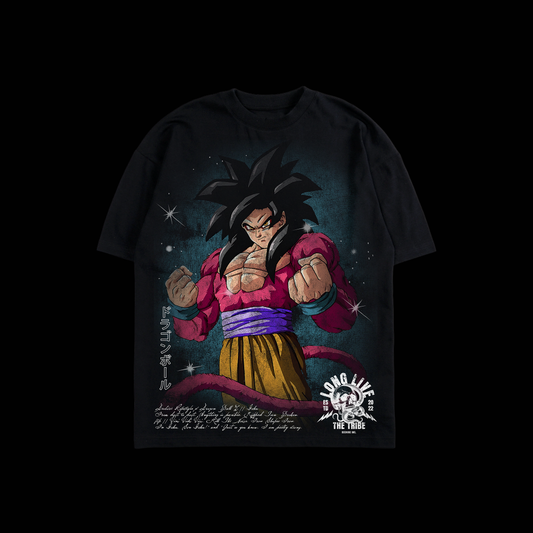 GOKU SS4 'YEAR 25' OS TEE IN BLACK