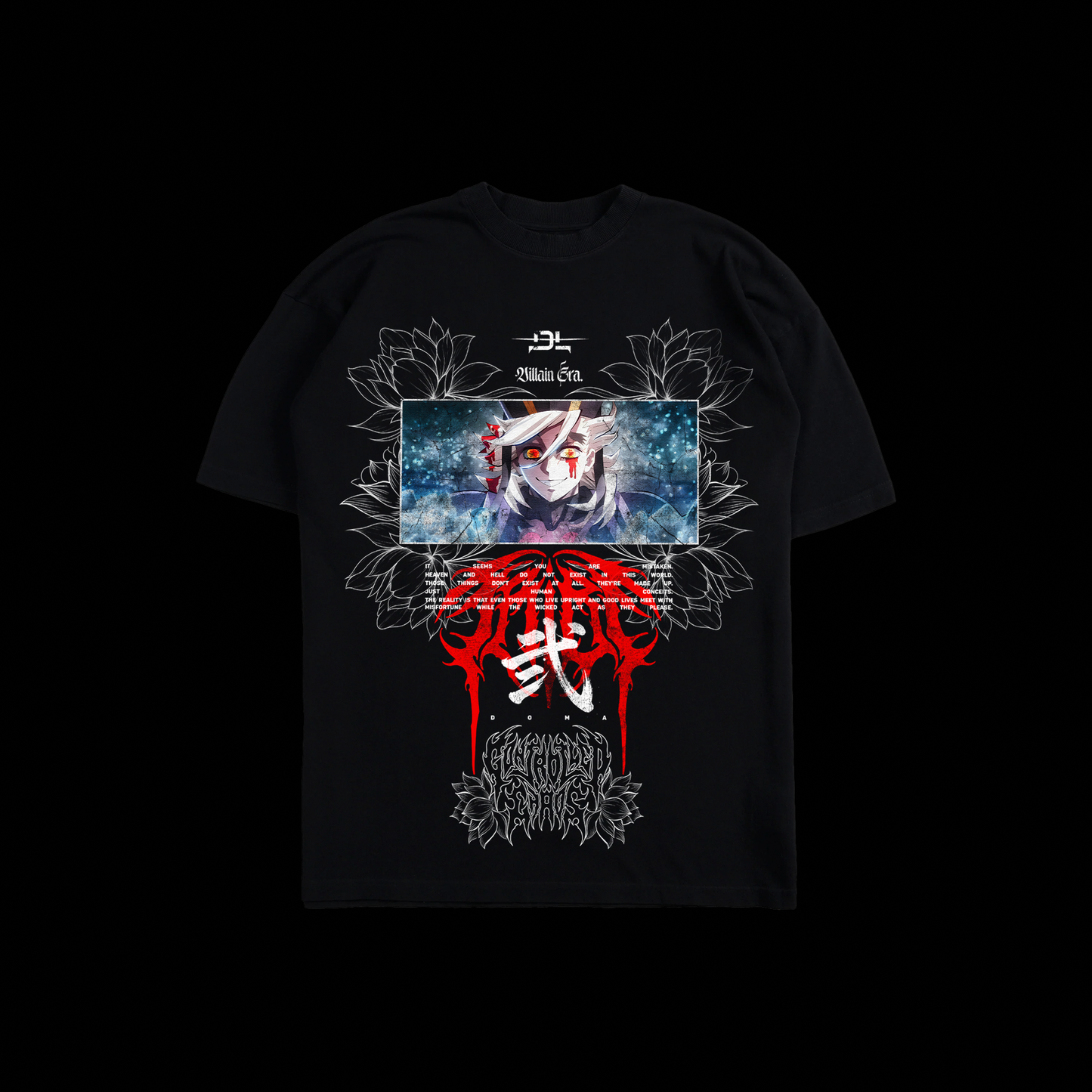 THE RAINBOW EYED DEMON 'LIMITED' OS TEE IN BLACK