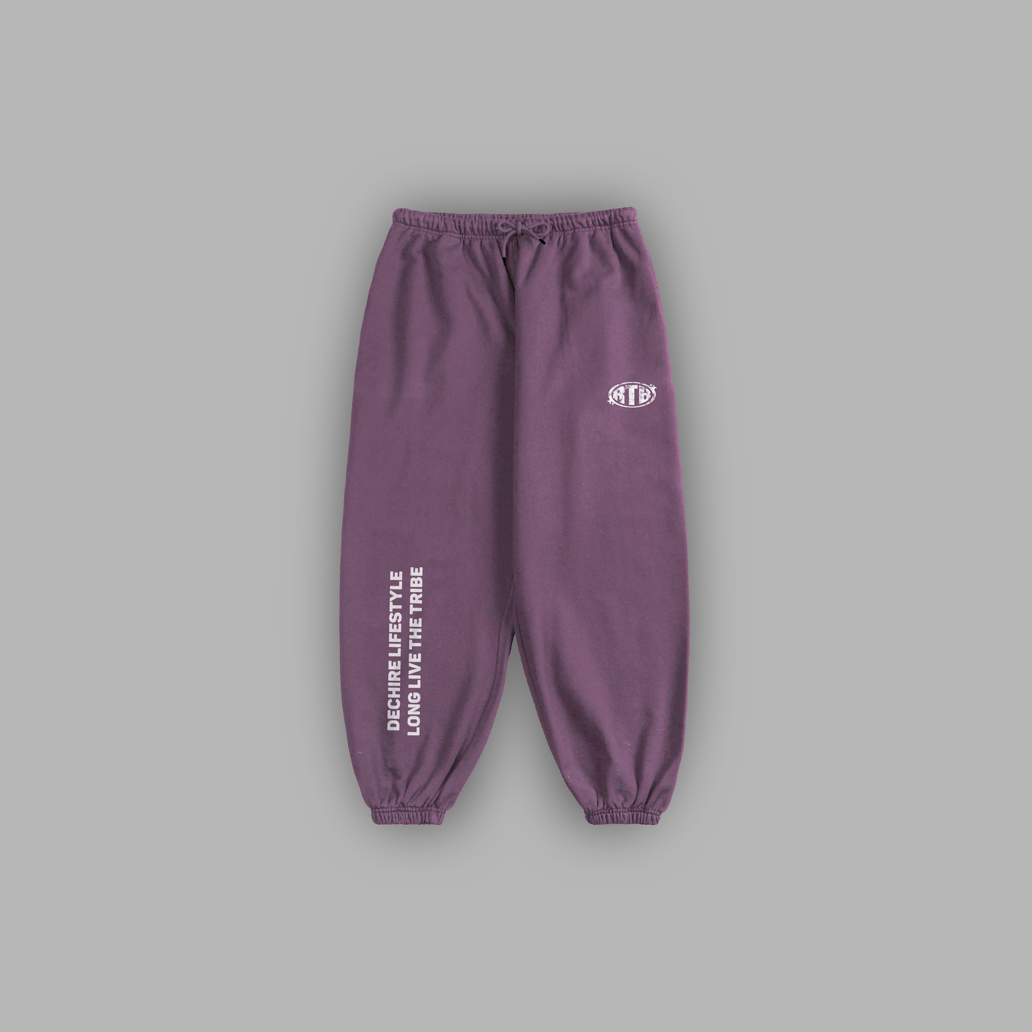 RTB 'LIMITED' ULTRA BAGGY SWEATS IN ASH PURPLE