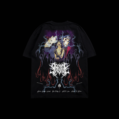 BLOODLINE OF ASHES 'LIMITED' OS TEE IN BLACK