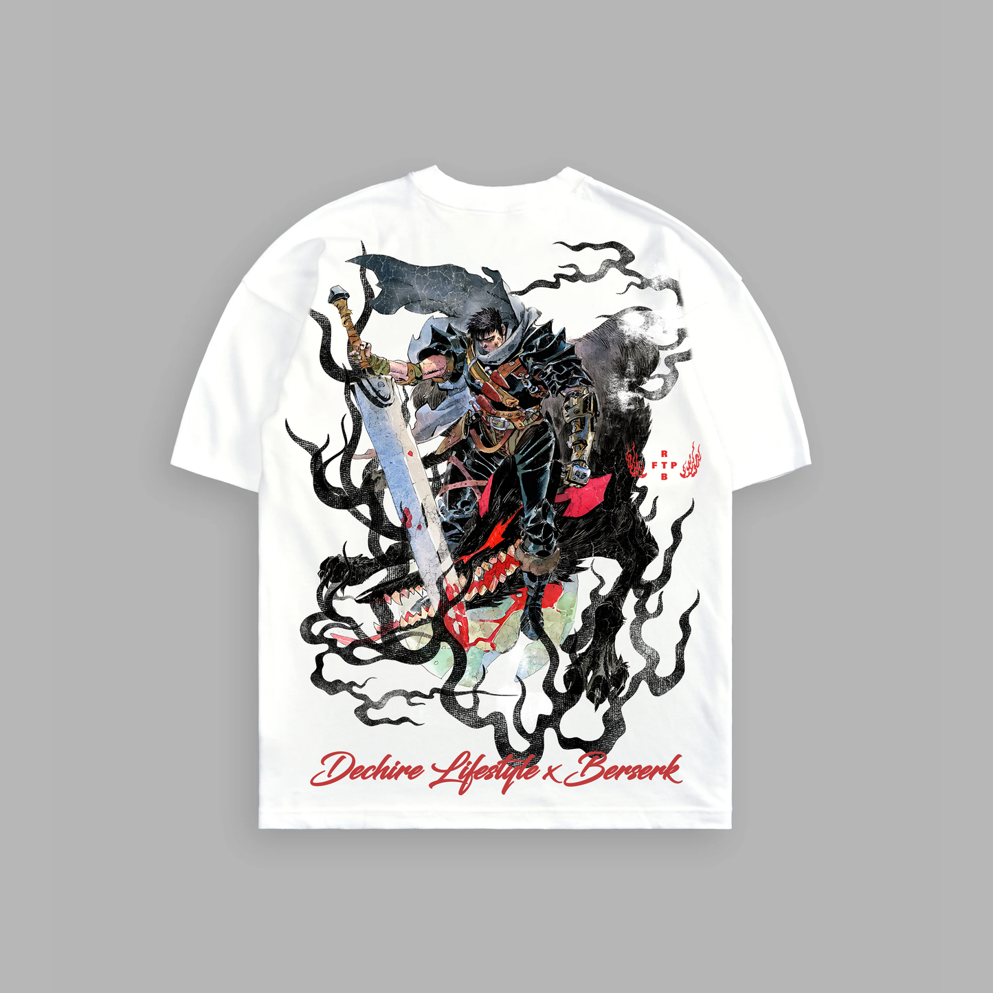 BERSERKER 'LIMITED' 6oz OVERSIZED TEE IN WHITE