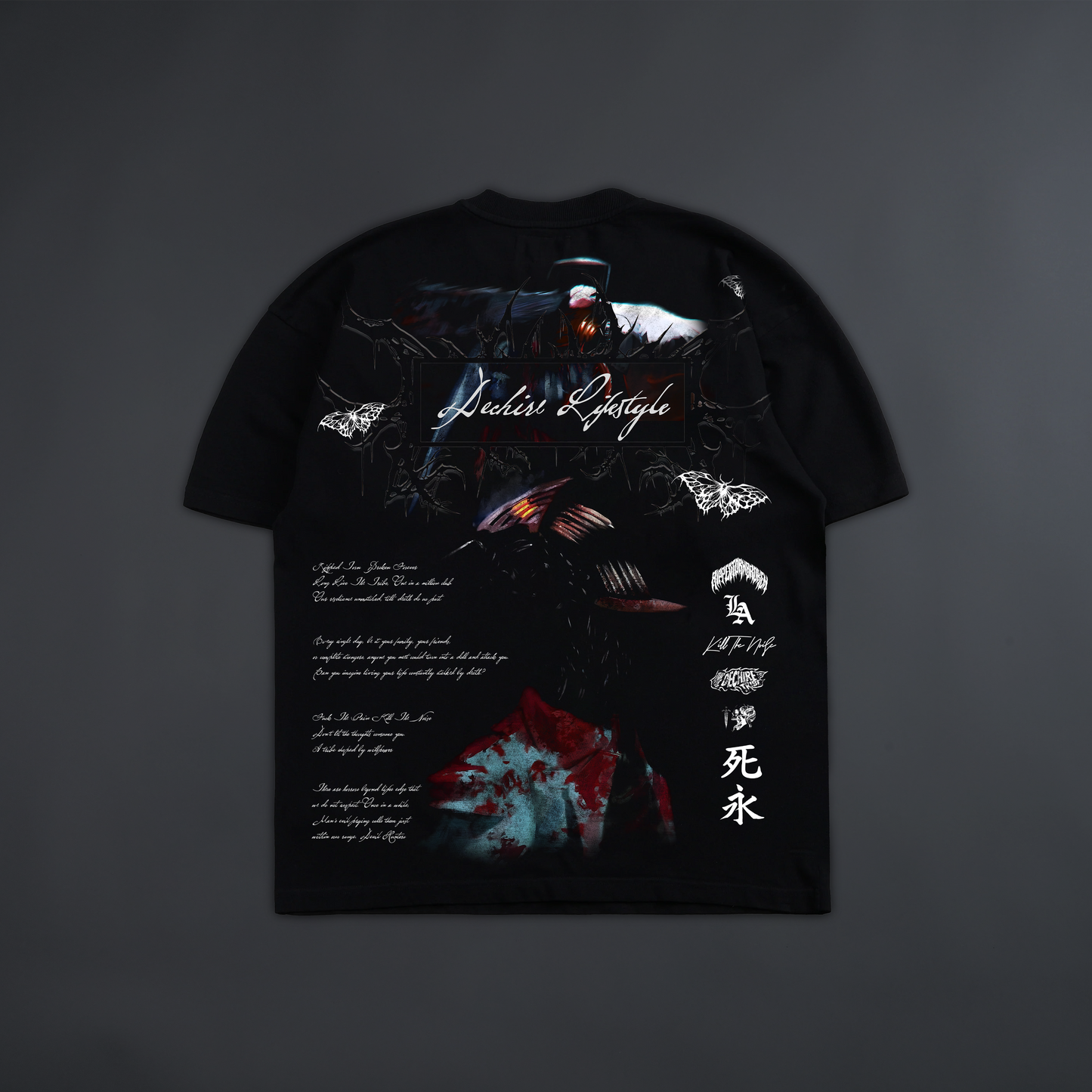 CHAINSAW MAN '1 OF 200' OS TEE SHADOW BLACK EDITION®