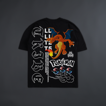 CHARIZARD 'LIMITED' OVERSIZED TEE IN BLACK