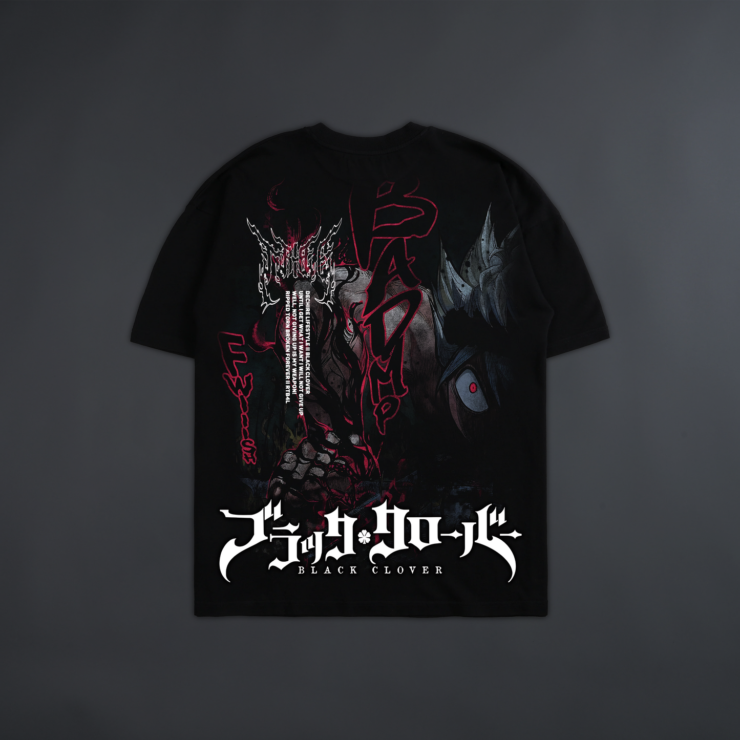 ASTA: GOD OF BLACK 'LIMITED' OVERSIZED TEE IN BLACK