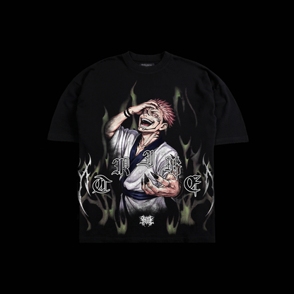 JJK | SHIBUYA 2:21 AM '1 OF 500' OS TEE IN BLACK