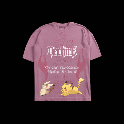 PIKA-BOO! | RCL 'LIMITED' OS TEE IN DUSTY PINK