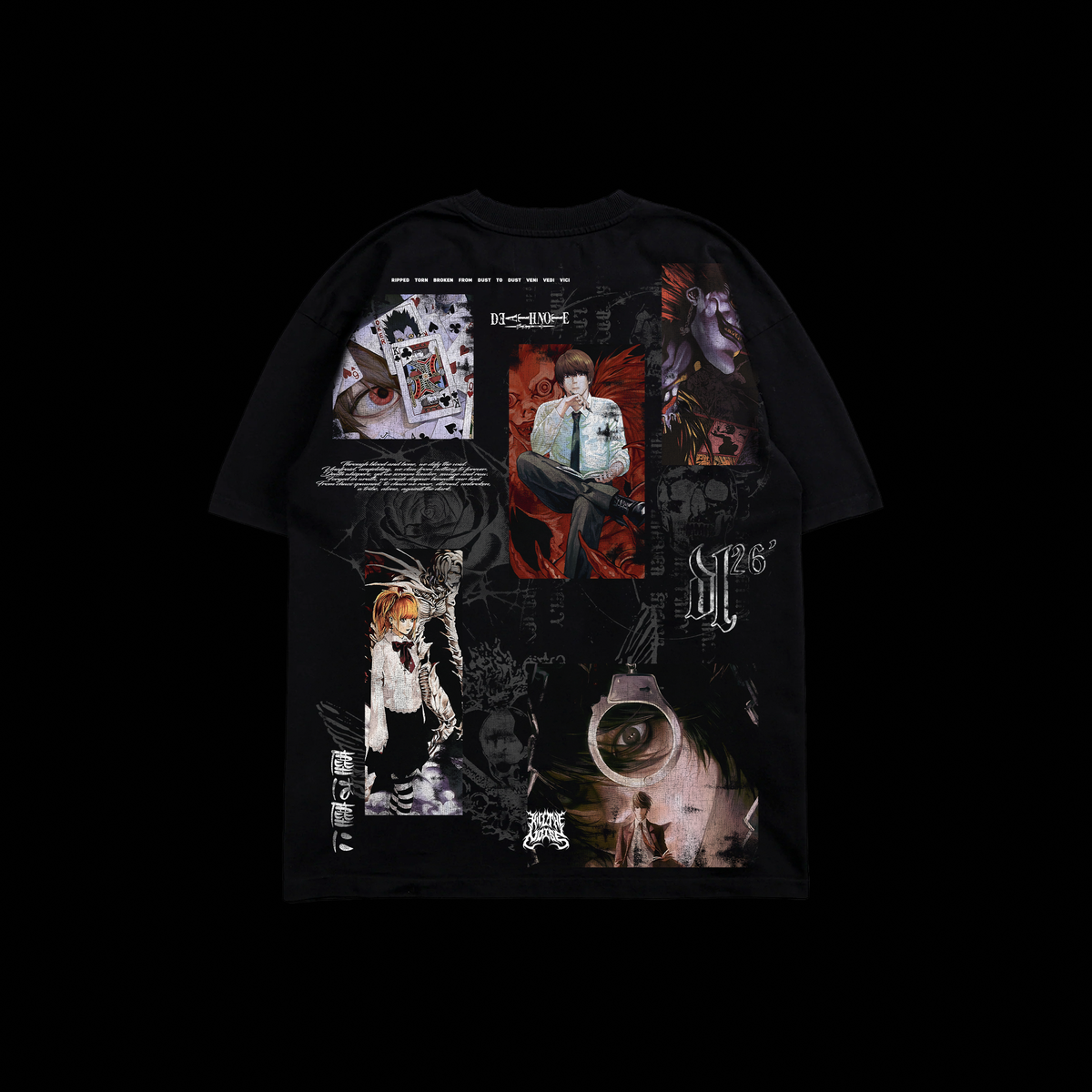 DIVINE JUDGMENT 'LIMITED' OS TEE IN BLACK