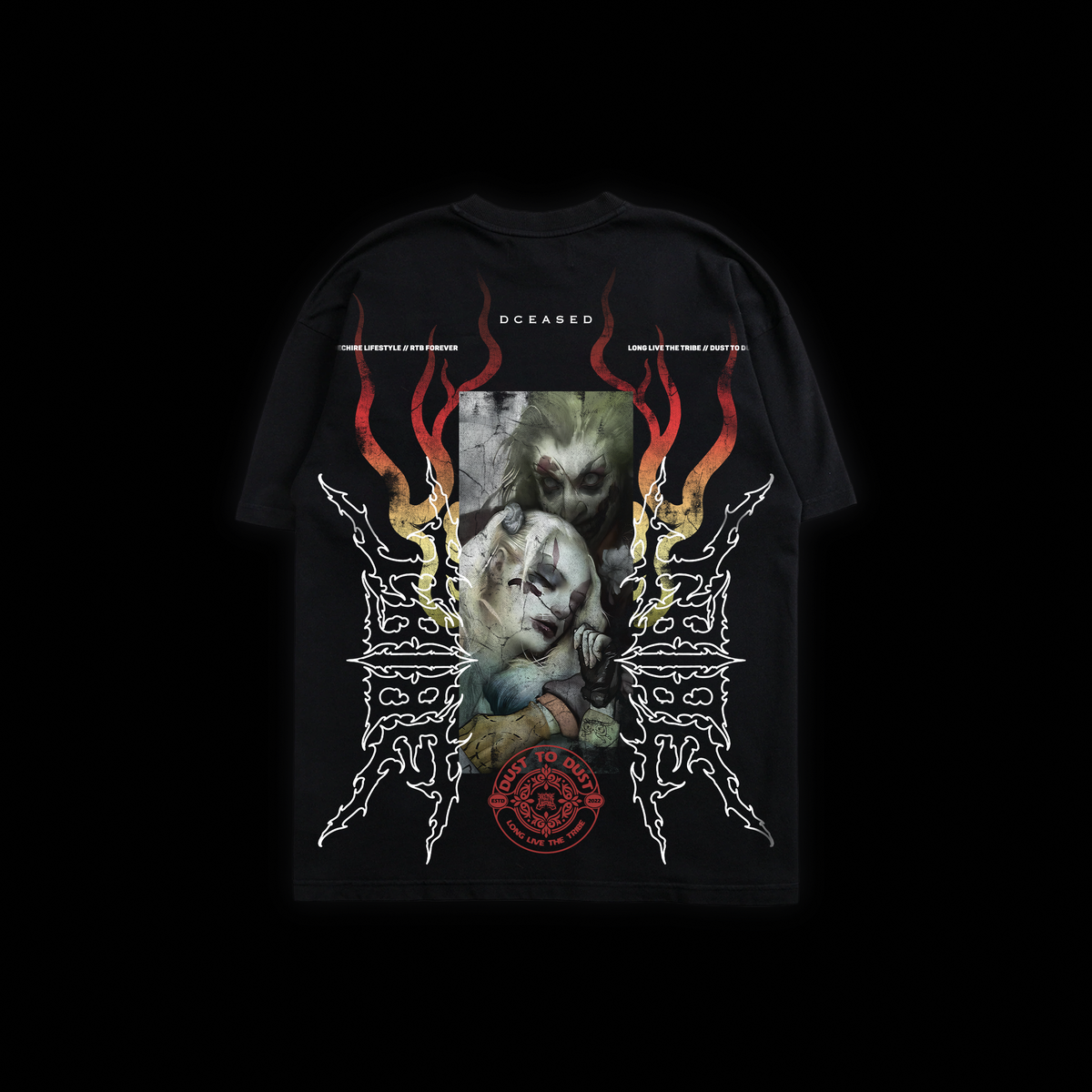 DEAD LAUGHTER 'LIMITED' OS TEE IN BLACK