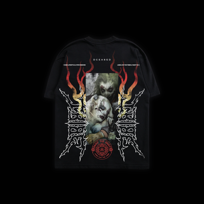 DEAD LAUGHTER 'LIMITED' OS TEE IN BLACK