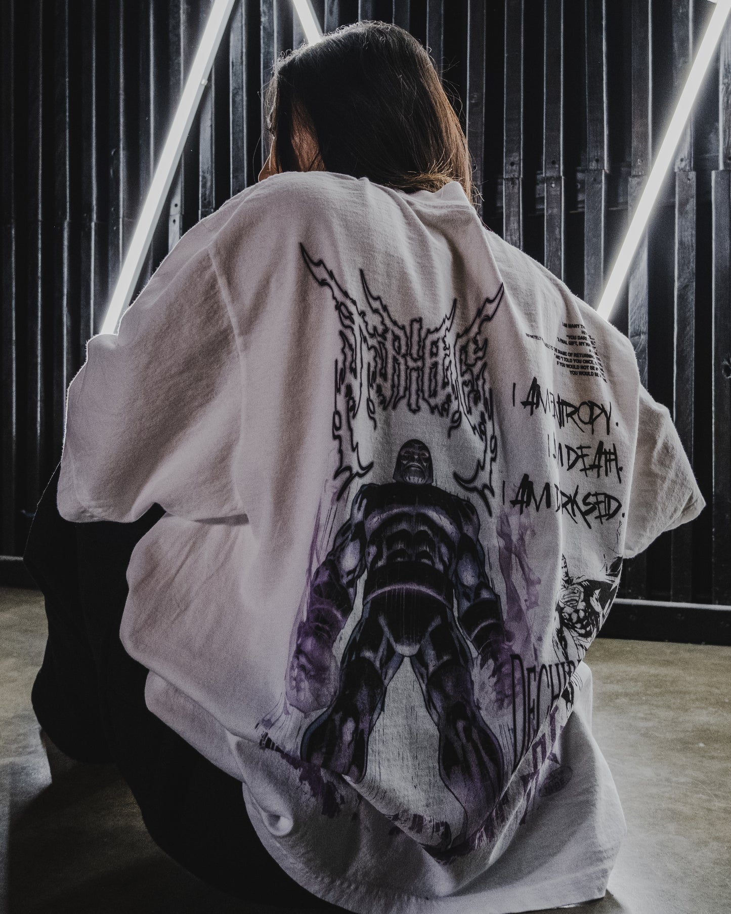 TEK DARKSEID: ENTROPY 'LIMITED' 8.5oz LA:MADE WGD TEE IN WHITE