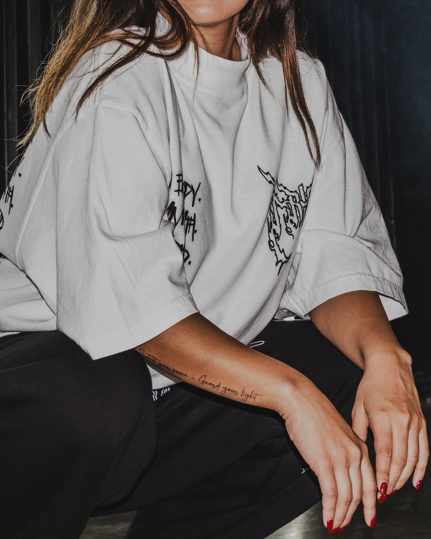 TEK DARKSEID: ENTROPY 'LIMITED' 8.5oz LA:MADE WGD TEE IN WHITE