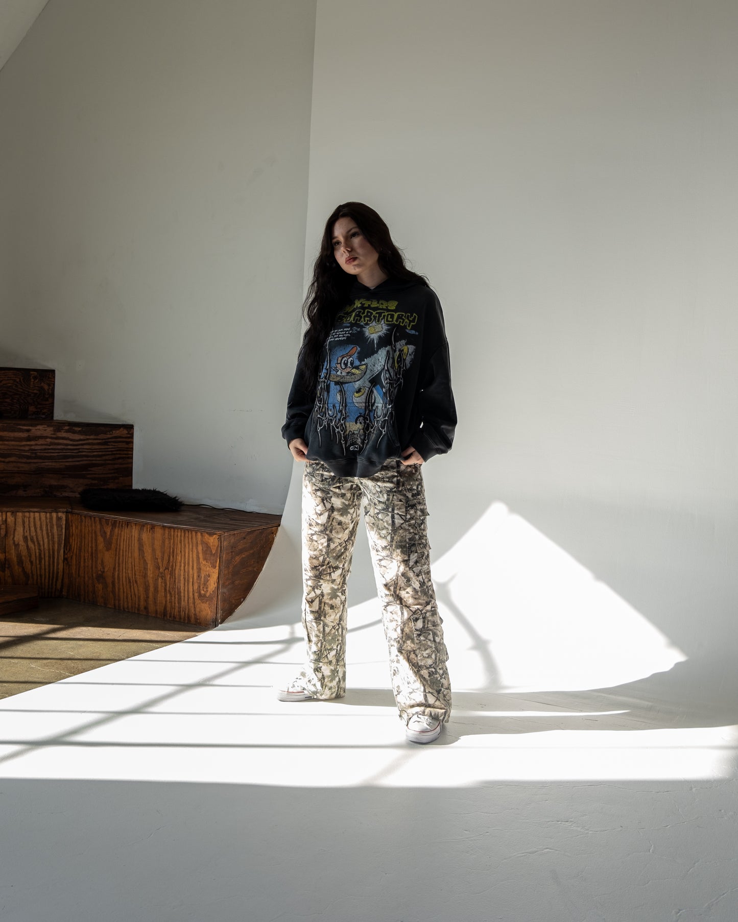 GET OUTTA MY LAB! '1 OF 100' FRENCH TERRY LA:MADE HOODIE IN POTASSIUM WASHED GREY