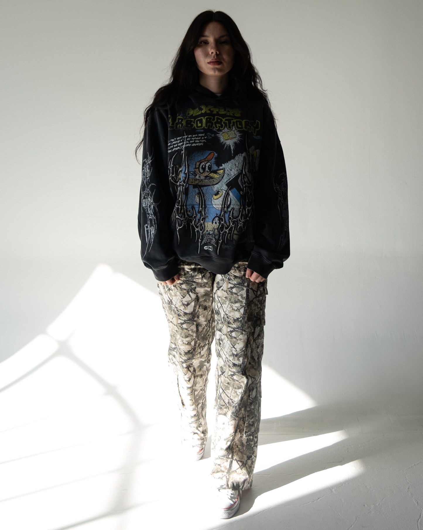 GET OUTTA MY LAB! '1 OF 100' FRENCH TERRY LA:MADE HOODIE IN POTASSIUM WASHED GREY