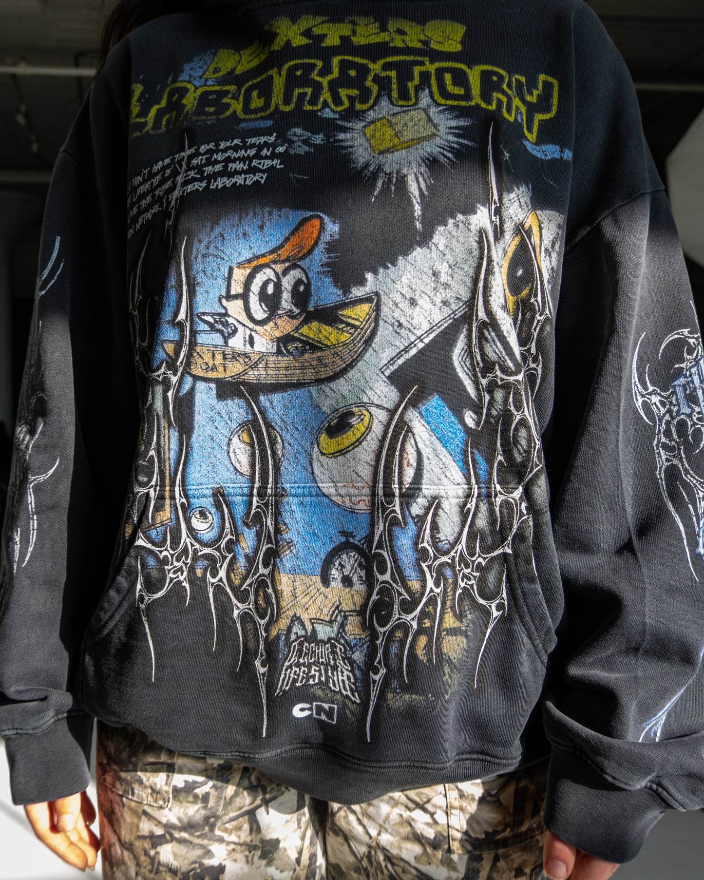 GET OUTTA MY LAB! '1 OF 100' FRENCH TERRY LA:MADE HOODIE IN POTASSIUM WASHED GREY