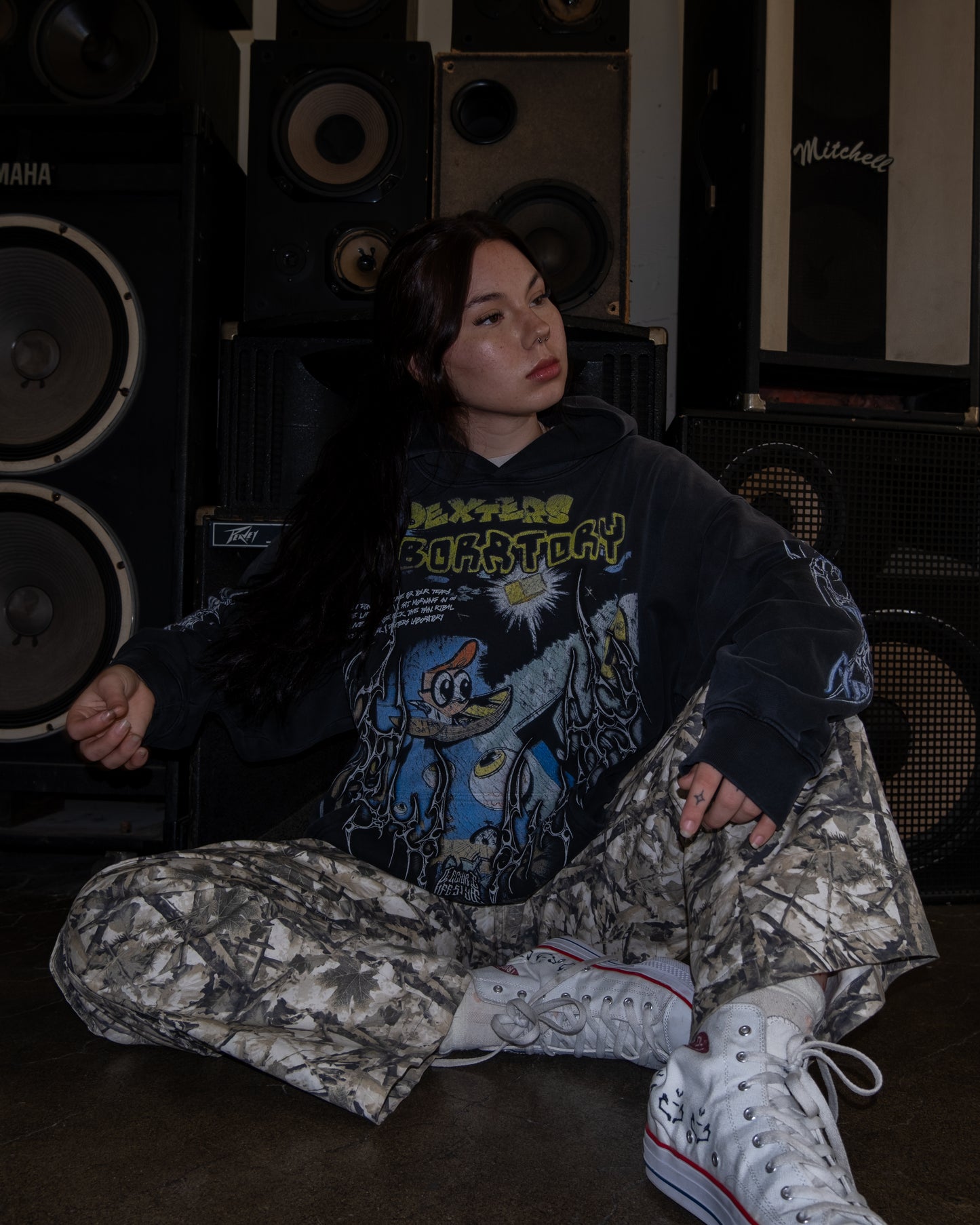 GET OUTTA MY LAB! '1 OF 100' FRENCH TERRY LA:MADE HOODIE IN POTASSIUM WASHED GREY