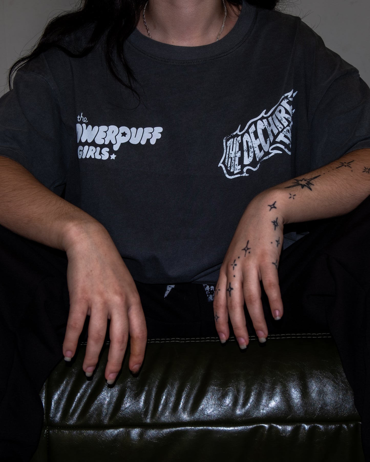 POWER-NOIA 'LIMITED' 240X BOXY OVERSIZED TEE IN FLOWER GRAY