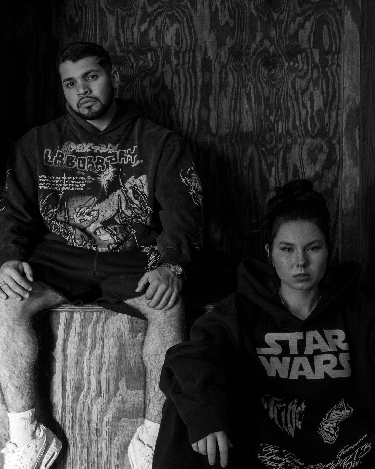 GET OUTTA MY LAB! '1 OF 100' FRENCH TERRY LA:MADE HOODIE IN POTASSIUM WASHED GREY