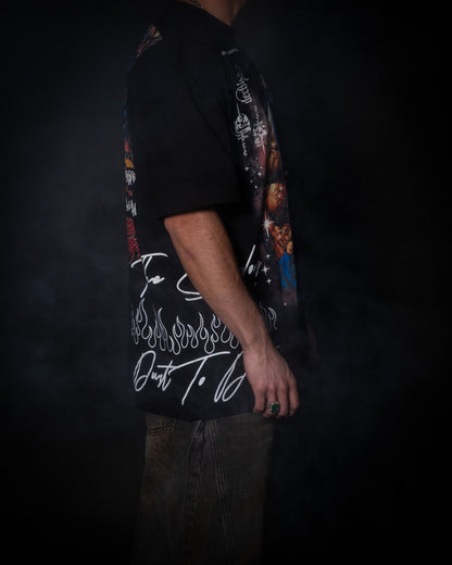 BANE | THE SHADOWS '1 OF 500' OVERSIZED TEE IN BLACK