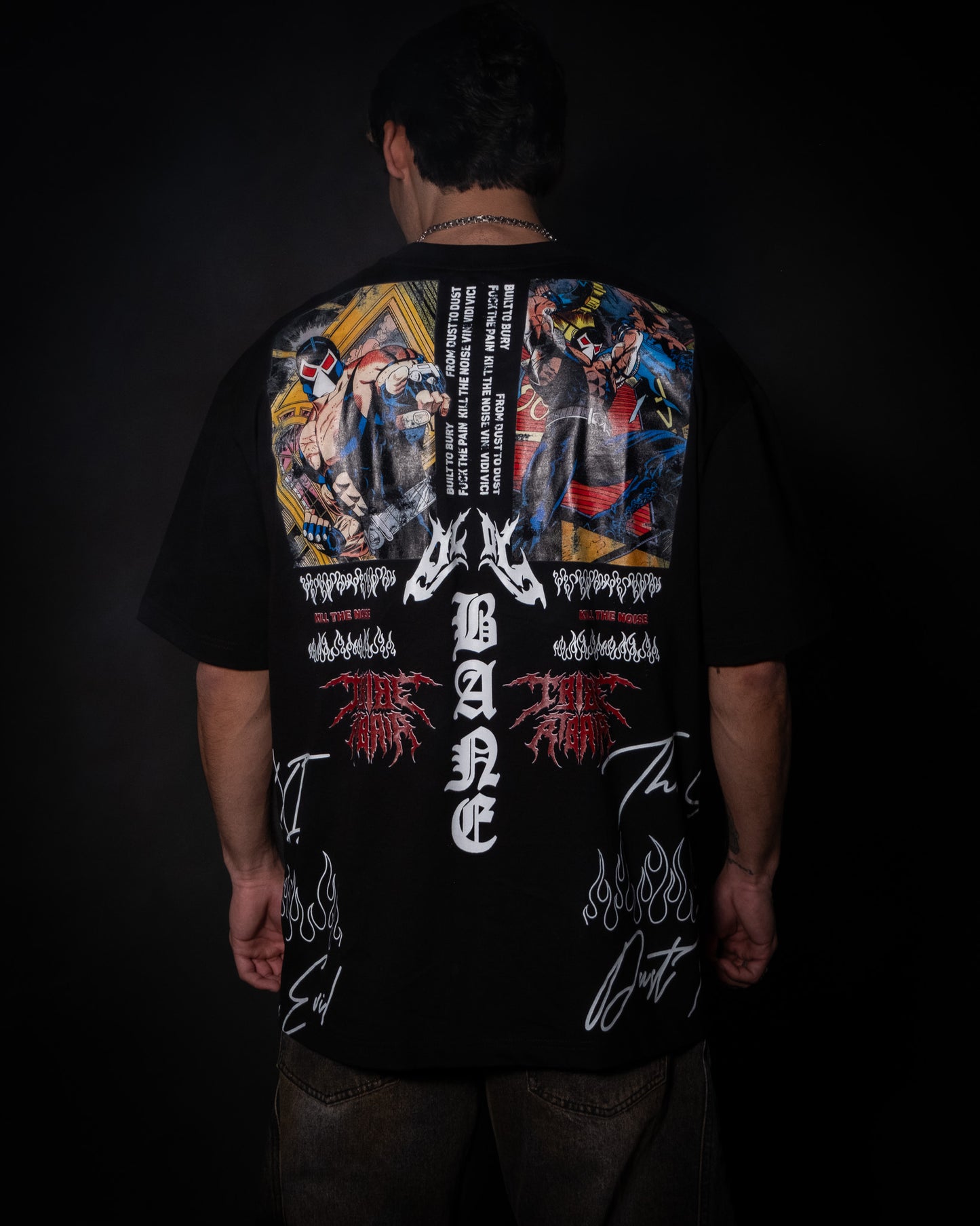 BANE | THE SHADOWS '1 OF 500' OVERSIZED TEE IN BLACK