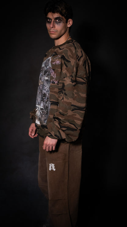 TRIBE ESSENTIALS HVYWT VINTAGE WASHED LUMBERJACK SWEATS/JOGGERS