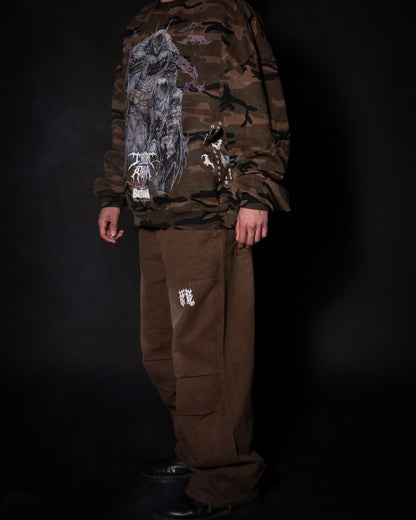 TRIBE ESSENTIALS HVYWT VINTAGE WASHED LUMBERJACK SWEATS/JOGGERS
