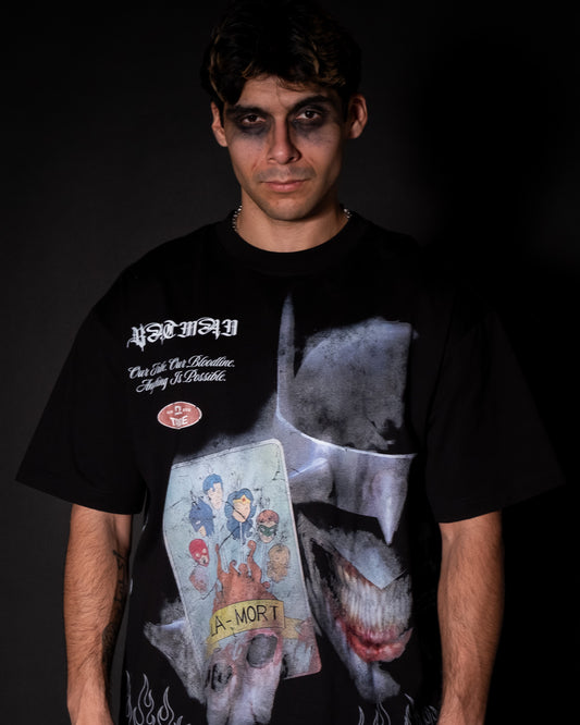 lá mort | METAL KNIGHTS TBWL '1 OF 500' OVERSIZED TEE IN BLACK