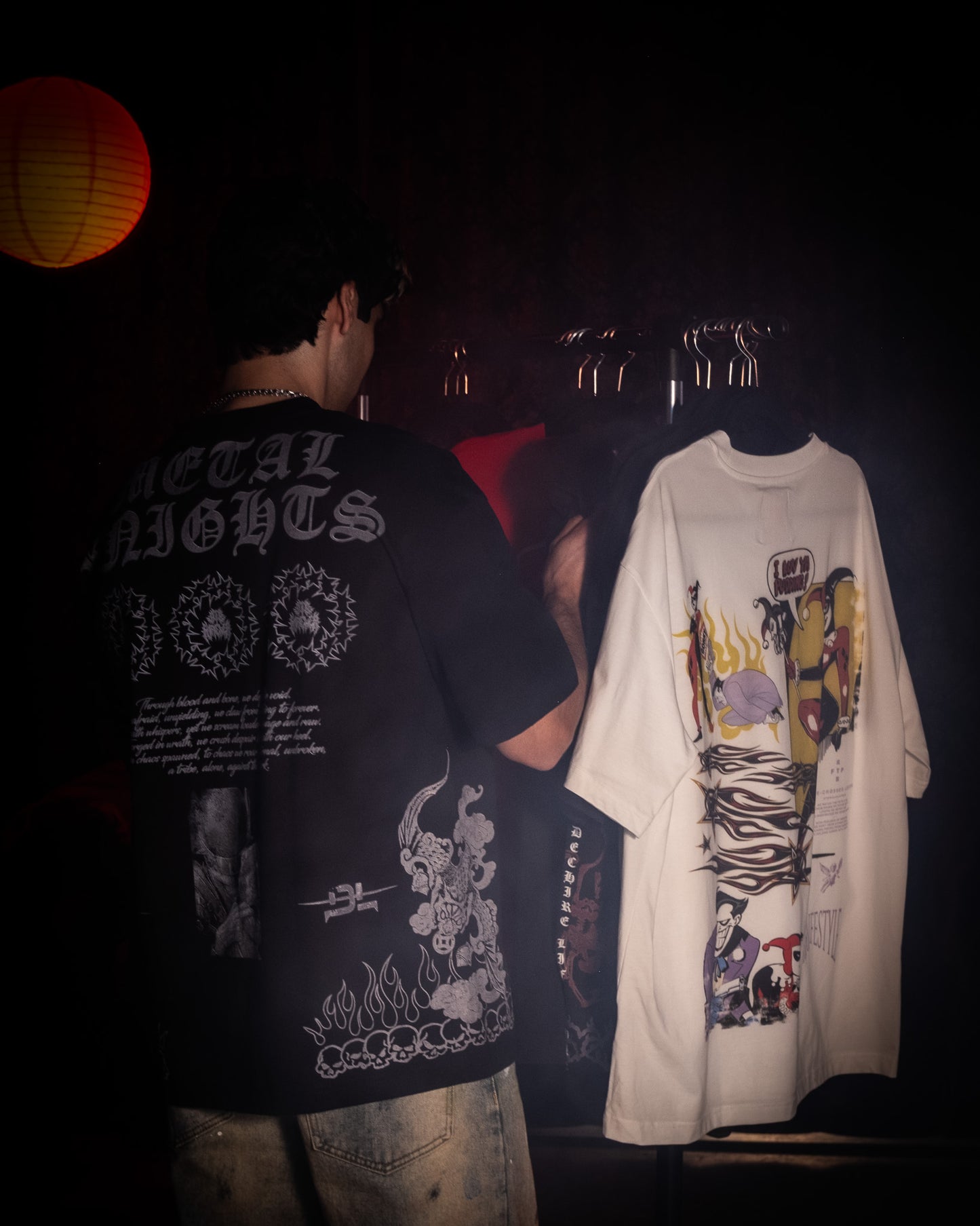 lá mort | METAL KNIGHTS TBWL '1 OF 500' OVERSIZED TEE IN BLACK